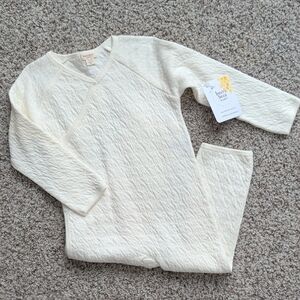 Burt's Bees Baby Cream Quilted Onesie